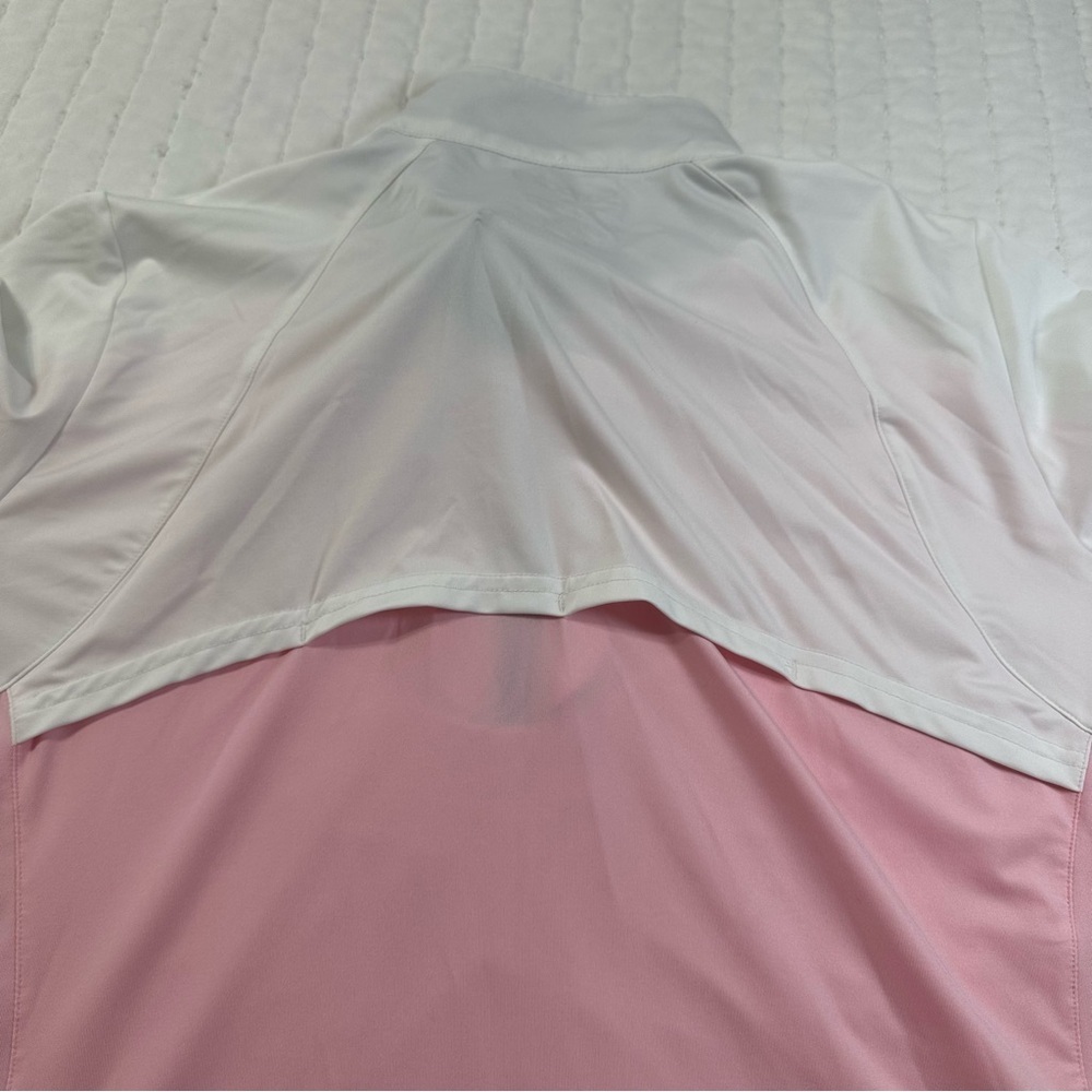 Sansoleil SunGlow Zip Mock Pink And White Long Sleeves UV 50+
Cooling - Picture 12 of 14